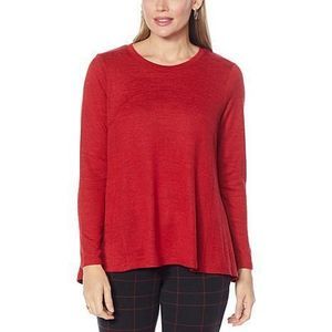 DG2 SEAMED SWING HEM TOP   BLACK  XL